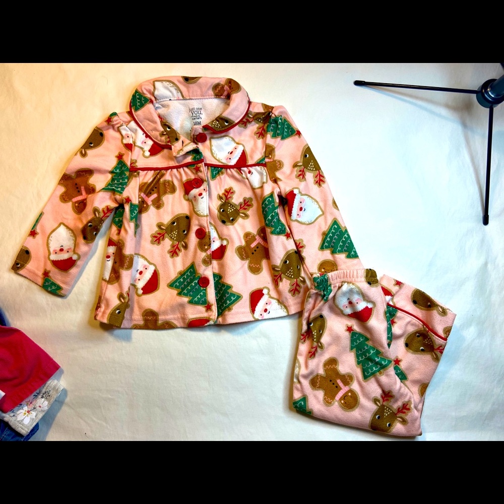 Christmas pajamas 18 months outfit set